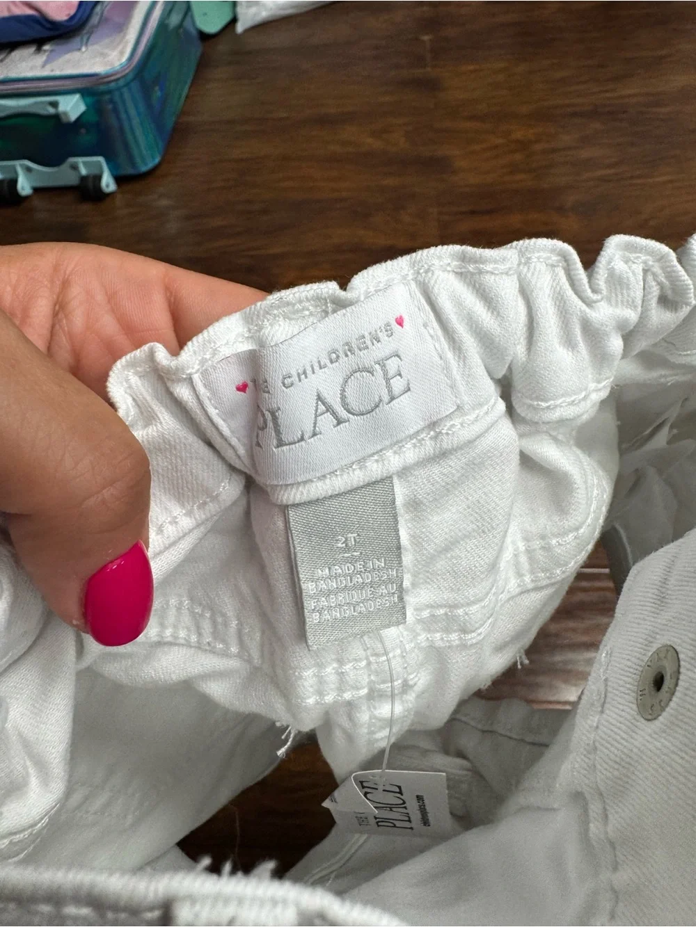 The Children's Place Pink and White Cotton Shorts Duo